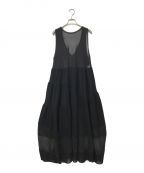 boussoleブソル）の古着「Sheer Long Dress」｜ブラック