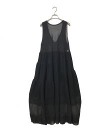 boussole（ブソル）の古着「Sheer Long Dress」｜ブラック