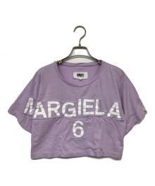 MM6 Maison Margiela（エムエムシックス メゾンマルジェラ）の古着「半袖プリントカットソー」｜ラベンダー