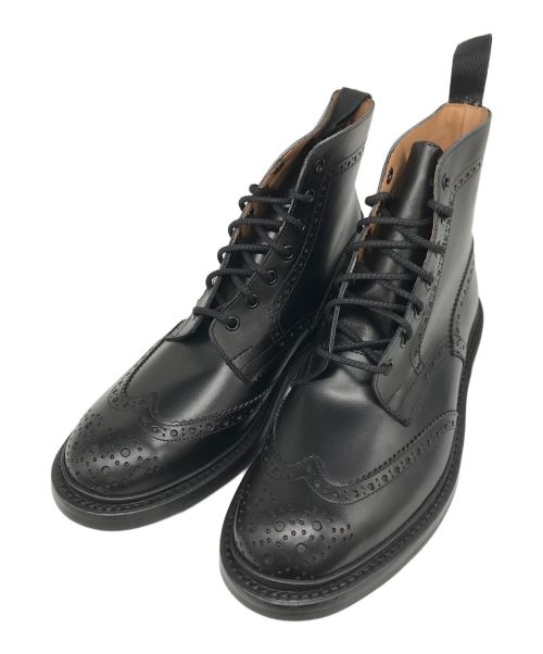 Tricker's（トリッカーズ）Tricker's (トリッカーズ) レースアップブーツ ブラック サイズ:8 1/2の古着・服飾アイテム