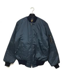 timber king（ティンバーキング）の古着「MA-1 Type Quiliting Lined Nylon Jacket」｜ネイビー