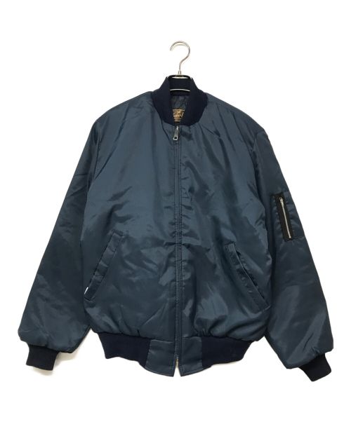 timber king（ティンバーキング）Timber King (ティンバーキング) MA-1 Type Quiliting Lined Nylon Jacket ネイビー サイズ:Ｍの古着・服飾アイテム