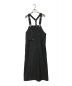 THE RERACS（ザ リラクス）の古着「GUNFLAP APRON DRESS/エプロンドレス」｜ブラック