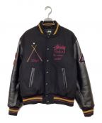 stussyステューシー）の古着「40th Anniversary varsity jacket」｜ブラック