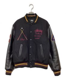 stussy（ステューシー）の古着「40th Anniversary varsity jacket」｜ブラック