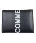 COMME des GARCONS (コムデギャルソン) HUGE LOGO WALLET ブラック：18000円