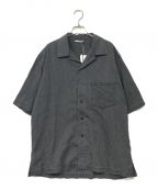 AURALEEオーラリー）の古着「SELVEDGE SUPER LIGHT DENIM HALF SLEEVED SHIRT」｜ブラック