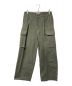 blurhms（ブラームス）の古着「Washed Gabardine Super Wide 6P Slacks」｜カーキ