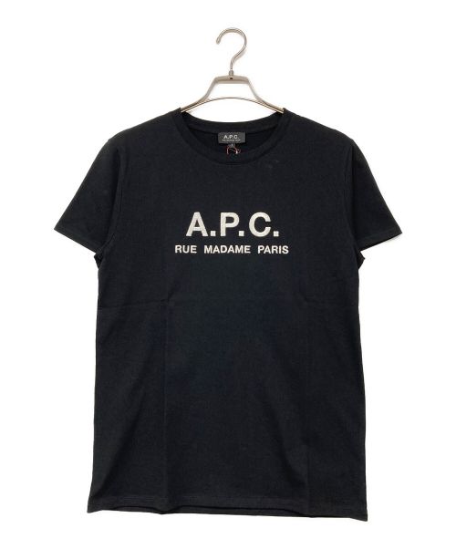 A.P.C.（アーペーセー）A.P.C. (アーペーセー) RUE MADAME Tシャツ/ロゴTシャツ ブラック サイズ:Sの古着・服飾アイテム