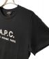 中古・古着 A.P.C. (アーペーセー) RUE MADAME Tシャツ/ロゴTシャツ ブラック サイズ:S：6000円