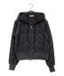 masu（エムエーエスユー）の古着「FLOWER HOLE ZIP-UP SWEAT PARKA/フラワーホールジップアップスウェットパーカー」｜グレー