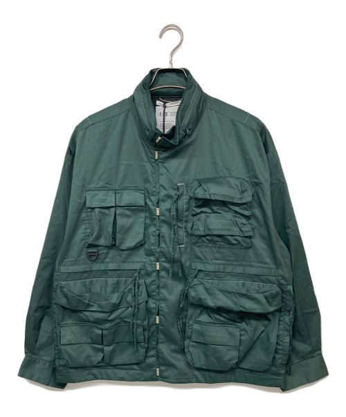 F/CE.（エフシーイー）F/CE. (エフシーイー) PIGMENT DYE UTILITY BLOUSON グリーン サイズ:Mの古着・服飾アイテム