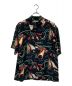 Sun Surf（サンサーフ）の古着「RAYON HAWAIIAN SHIRT “SOUTH SEA OUTRIGGER”/レーヨンハワイアンシャツ」｜ブラック×グリーン