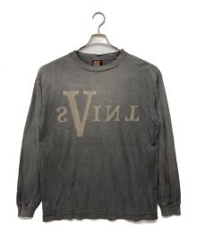 SAINT MICHAEL×VLONE（セントマイケル×ヴィーロン）の古着「MARIA VL LS TEE/マリア ロングスリーブ Tシャツ」｜グレー