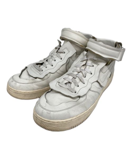 NIKE（ナイキ）NIKE (ナイキ) COMME des GARCONS HOMME PLUS (コムデギャルソンオムプリュス) Nike Air Force 1 Mid/エアフォースワン ホワイト サイズ:30の古着・服飾アイテム