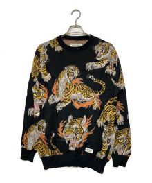 WACKO MARIA×TIM LEHI（ワコマリア×ティム・リーハイ）の古着「JACQUARD SWEATER」｜ブラック×ベージュ