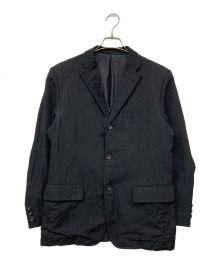 COMME des GARCONS HOMME（コムデギャルソン オム）の古着「ウールリネンジャケット」｜ブラック