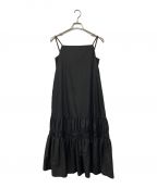 HER LIP TOハーリップトゥ）の古着「Back Ribbon Cami Long Dress」｜ブラック