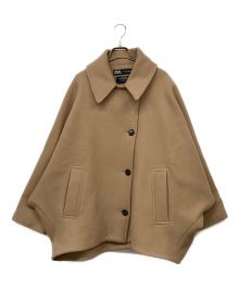 ZARA（ザラ）の古着「MANTECOオーバーサイズショートコート」｜ブラウン