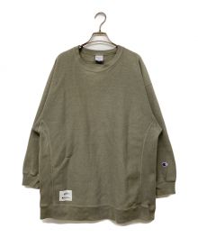 Champion REVERSE WEAVE×WTAPS（チャンピオンリバースウィーブ×ダブルタップス）の古着「クルーネックスウェット」｜カーキ