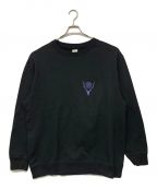 South2 West8サウスツー ウエストエイト）の古着「Crew Neck Sweat Shirt /プリントスウェット」｜ブラック