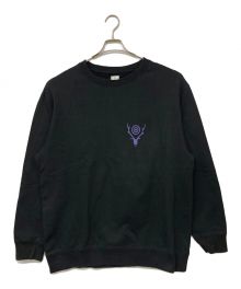 South2 West8（サウスツー ウエストエイト）の古着「Crew Neck Sweat Shirt /プリントスウェット」｜ブラック