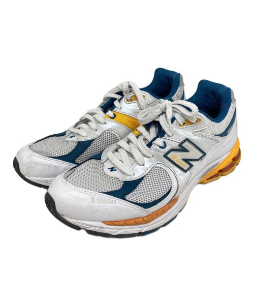 NEW BALANCE（ニューバランス）NEW BALANCE (ニューバランス) ローカットスニーカー ホワイト×イエロー サイズ:27の古着・服飾アイテム