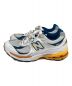 NEW BALANCE (ニューバランス) ローカットスニーカー ホワイト×イエロー サイズ:27：7000円