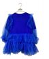 VIVIANO (ヴィヴィアーノ) TULLE LAYERED PUFF SLEEVE T SHIRT ブルー サイズ:M：10000円