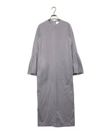 Mame Kurogouchi（マメクロゴウチ）の古着「Volume Sleeve Cotton Jersey Dress」｜パープル