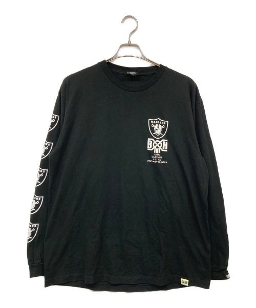 NFL（エヌエフエル）NFL (エヌエフエル) BOUNTY HUNTER (バウンティハンター) SSZ (エスエスズィー) Raiders Long Tshirt ブラック サイズ:Mの古着・服飾アイテム