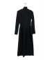 amomento (アモーメント) BLOCK ZIP LONG DRESS/ブロックジップロングドレス ブラック：8000円