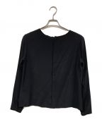 Humoresqueユーモレスク）の古着「crewneck blouse silk」｜ブラック