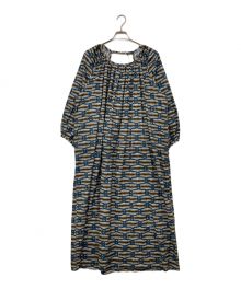 6(ROKU) BEAUTY&YOUTH（ロク ビューティーアンドユース）の古着「COTTON BATIK DRESS/コットンバティックドレス」｜ブラウン×ブルー