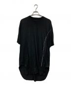 JULIUSユリウス）の古着「Embroidered Oversize T-Shirt」｜ブラック