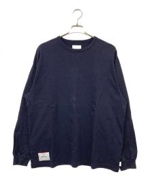 WTAPS（ダブルタップス）の古着「Design 02 / LS / Cotton. Dsqd/バックプリントカットソー」｜ネイビー