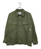 WTAPSダブルタップス）の古着「CBW/LS/COTTON.TWILL」｜グリーン