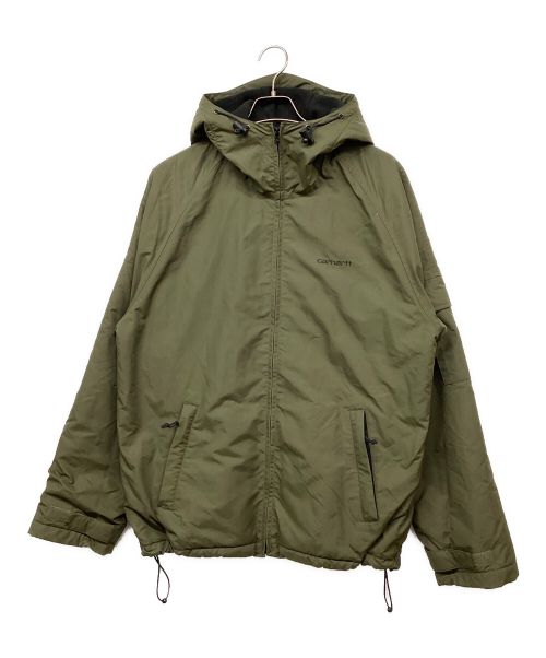 CarHartt（カーハート）CarHartt (カーハート) ナイロンフーデッドジャケット グリーン サイズ:Mの古着・服飾アイテム