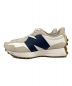 NEW BALANCE (ニューバランス) スニーカー アイボリー×ネイビー サイズ:25：6000円