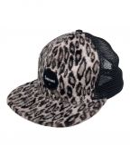 SUPREMEシュプリーム）の古着「LeopardMeshBack5Panel/メッシュキャップ」｜ブラック×ブラウン