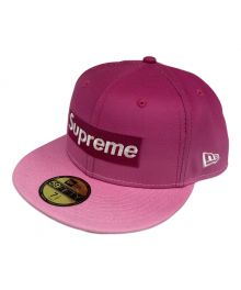 SUPREME×New Era（シュプリーム×ニューエラ）の古着「Supreme Gradient Box Logo New Era/キャップ」｜ピンク