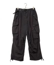 and wander（アンドワンダー）の古着「oversized cargo pants/オーバーサイズド カーゴパンツ」｜ブラック