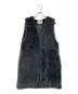 THREE DOTS（スリードッツ）の古着「Upcycled eco fur outer vest」｜グレー