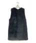 THREE DOTS (スリードッツ) Upcycled eco fur outer vest グレー サイズ:S：16000円