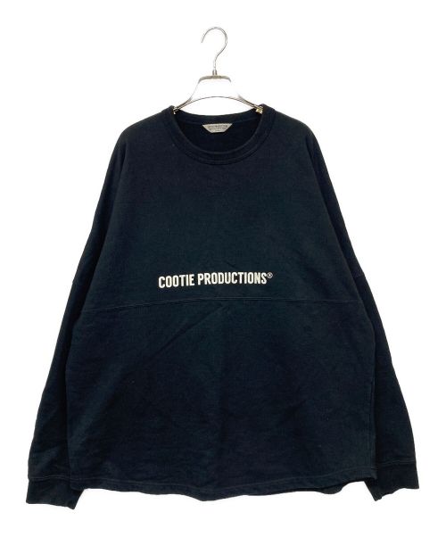 COOTIE PRODUCTIONS（クーティープロダクツ）COOTIE PRODUCTIONS (クーティープロダクツ) ロゴプリントスウェット ブラック サイズ:LARGEの古着・服飾アイテム