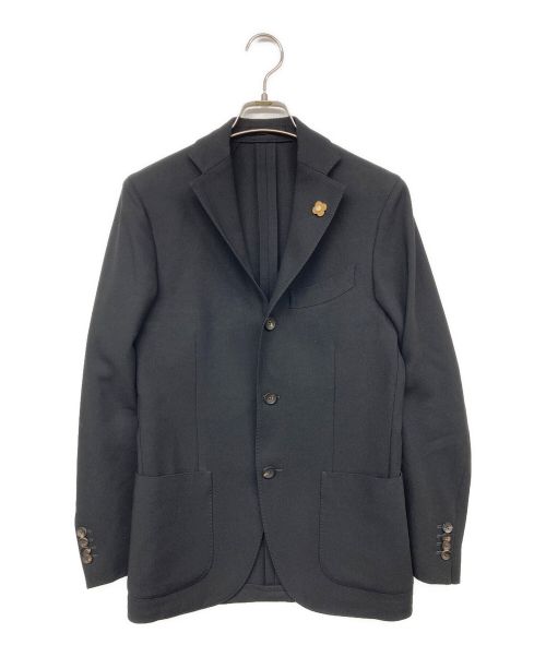 LARDINI（ラルディーニ）LARDINI (ラルディーニ) 3Bポップサックジャケット ブラック サイズ:Sの古着・服飾アイテム