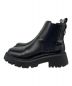 ADRER (アドラー) high sole ring leather side gore boots/ハイソールリングレザーサイドゴアブーツ ブラック サイズ:XL：7000円