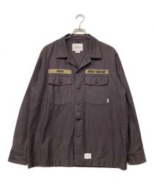 WTAPS（ダブルタップス）の古着「BUDS LS COTTON SATIN シャツ」｜ボルドー