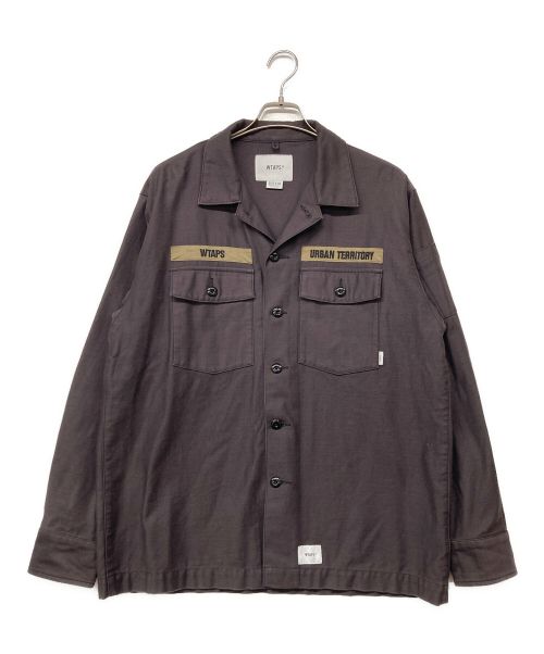 WTAPS（ダブルタップス）WTAPS (ダブルタップス) BUDS LS COTTON SATIN シャツ ボルドー サイズ:3の古着・服飾アイテム