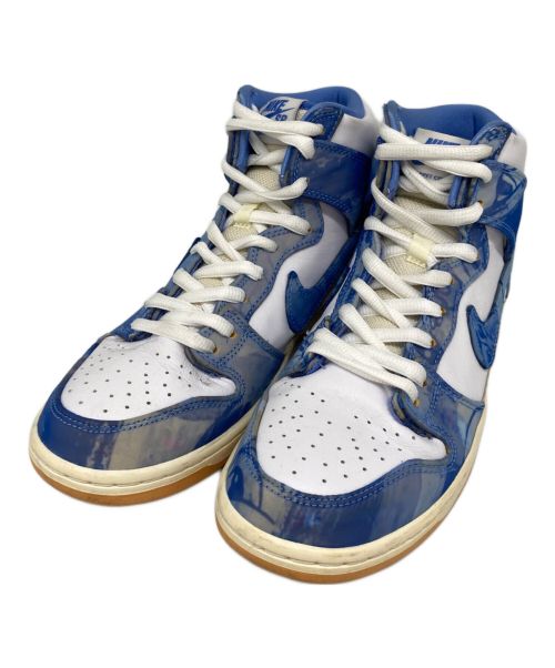 NIKE SB（ナイキエスビー）NIKE SB (ナイキエスビー) CARPET COMPANY (カーペットカンパニー) DUNK HIGH PREMIUM QS ホワイト×ブルー サイズ:26.5の古着・服飾アイテム